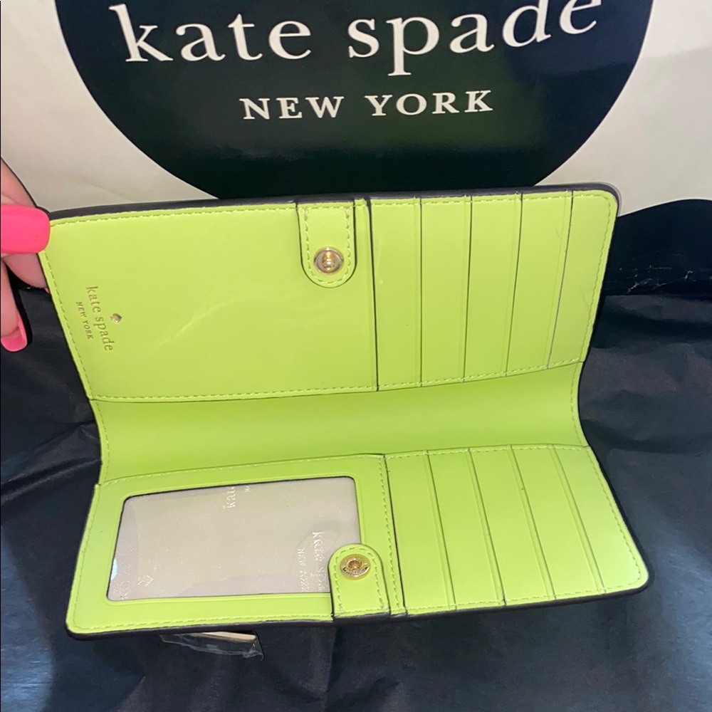 Kate Spade Lime Slush Wallet NWT - Picture 4 of 8